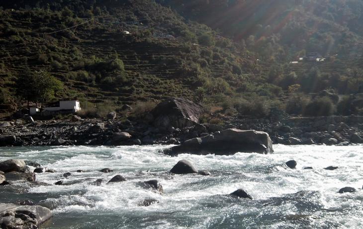 The sacred river Ganges - Himalayas. India (Uttarkashi - Gangotri)